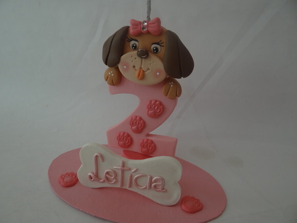 Vela topo de bolo Cachorrinho