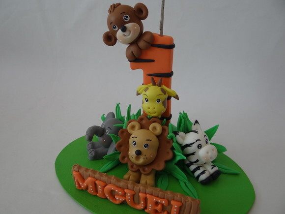 Vela Topo de bolo Floresta em Biscuit
