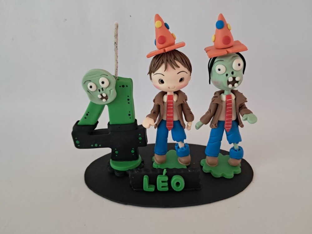 Vela topo de bolo Zumbi