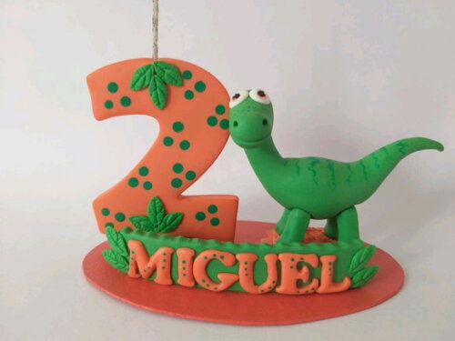 Mini Topo De Bolo Dinossauro