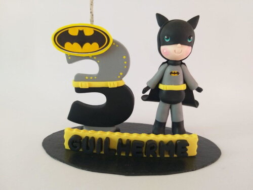 Topo de Bolo Batman Personalizado