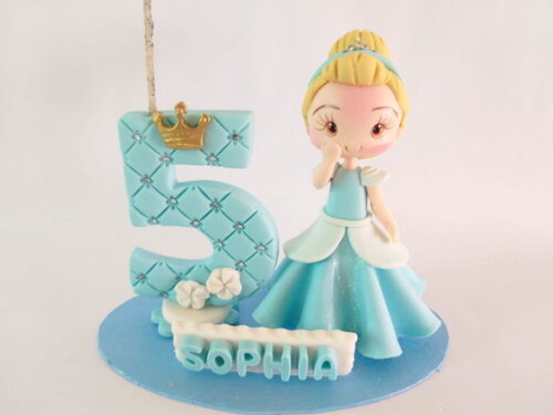 Topo de Bolo Cinderella