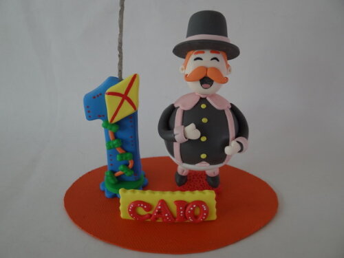 Topo De Bolo Em Biscuit Personalizado