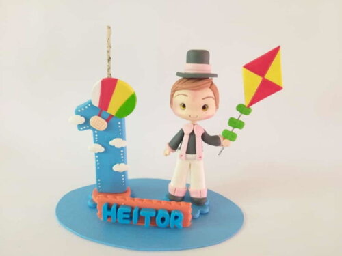 Topo De Bolo Em Biscuit Personalizado