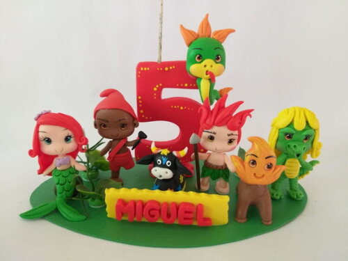 Topo de Bolo Folclore Brasileiro Personalizado