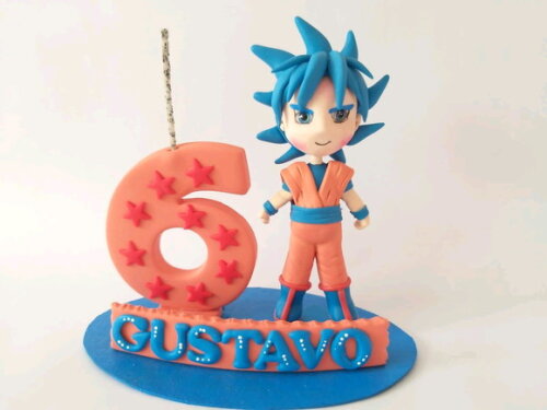 Topo De Bolo Goku Personalizado