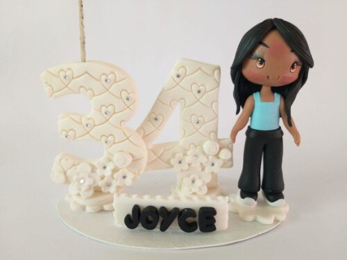 Topo de Bolo Personalizado em Biscuit