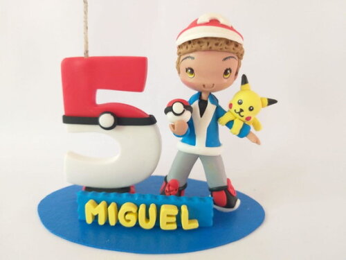 Topo De Bolo Pokemon Personalizado
