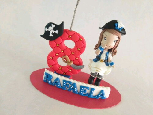 Topo de bolo Pirata