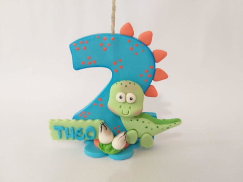 Vela Personalizada Dinossauro Baby