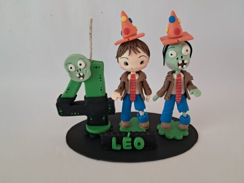 Vela topo de bolo Zumbi