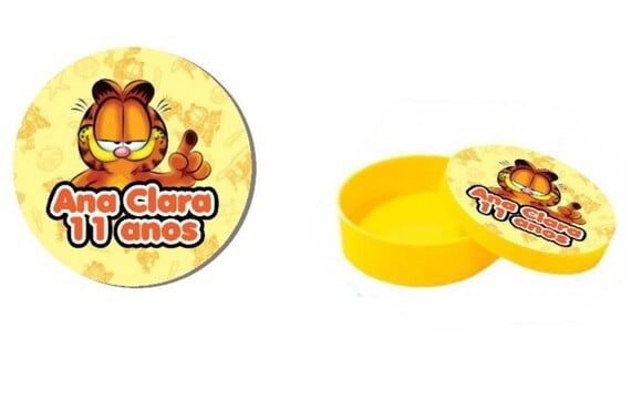 Latinhas Adesivadas Garfield - 20 unidades