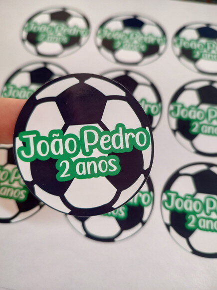 Adesivo Bola Personalizado 5cm