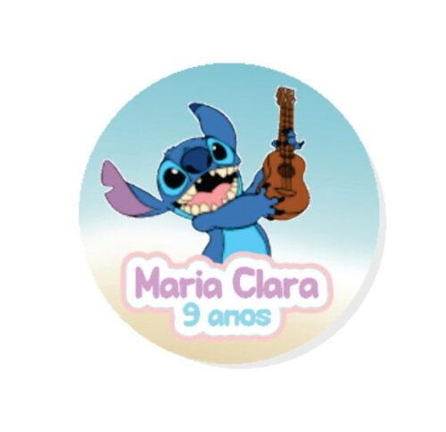 Adesivo Lilo e Stitch 5cm - 30 Unidades
