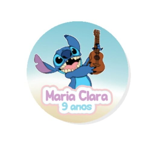 Adesivo Lilo e Stitch 5cm - 45 Unidades