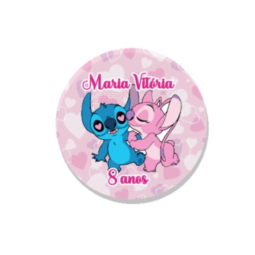 Adesivo Lilo e Stitch 5cm - 30 Unidades