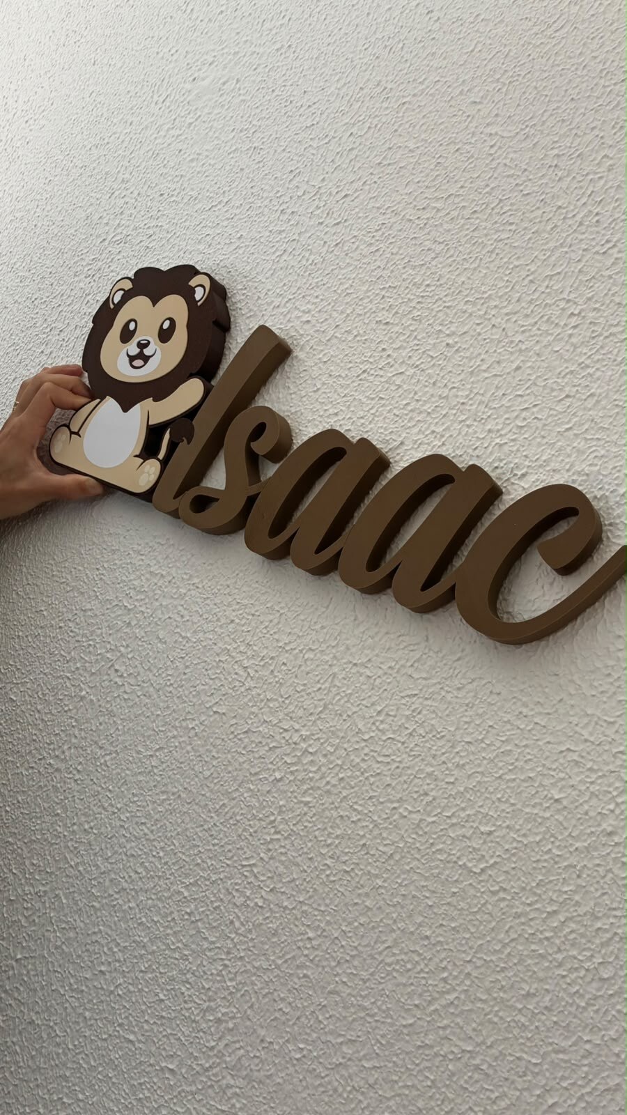 Nome Decorativo de Parede Personalizado com Personagem ou Animal 