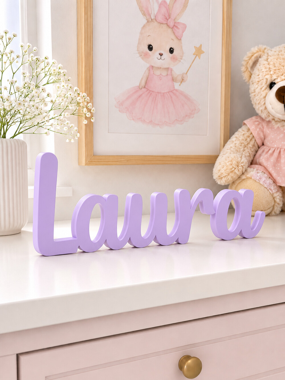 Nome Personalizado para Quarto de Bebê - 29cm