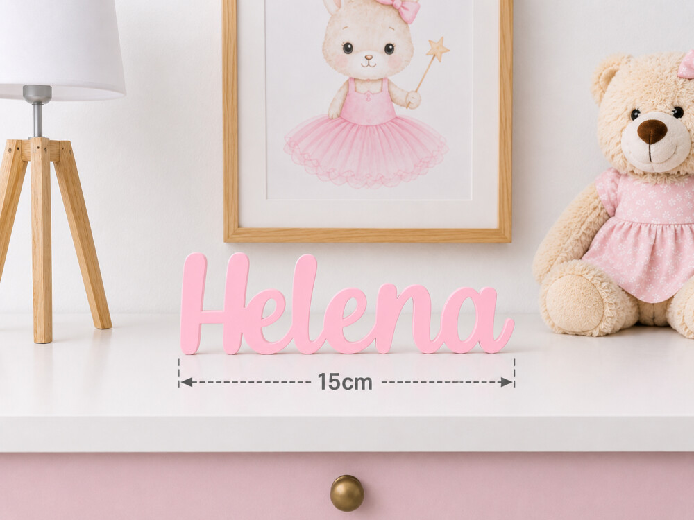 Nome Personalizado para Quarto de Bebê - 15cm