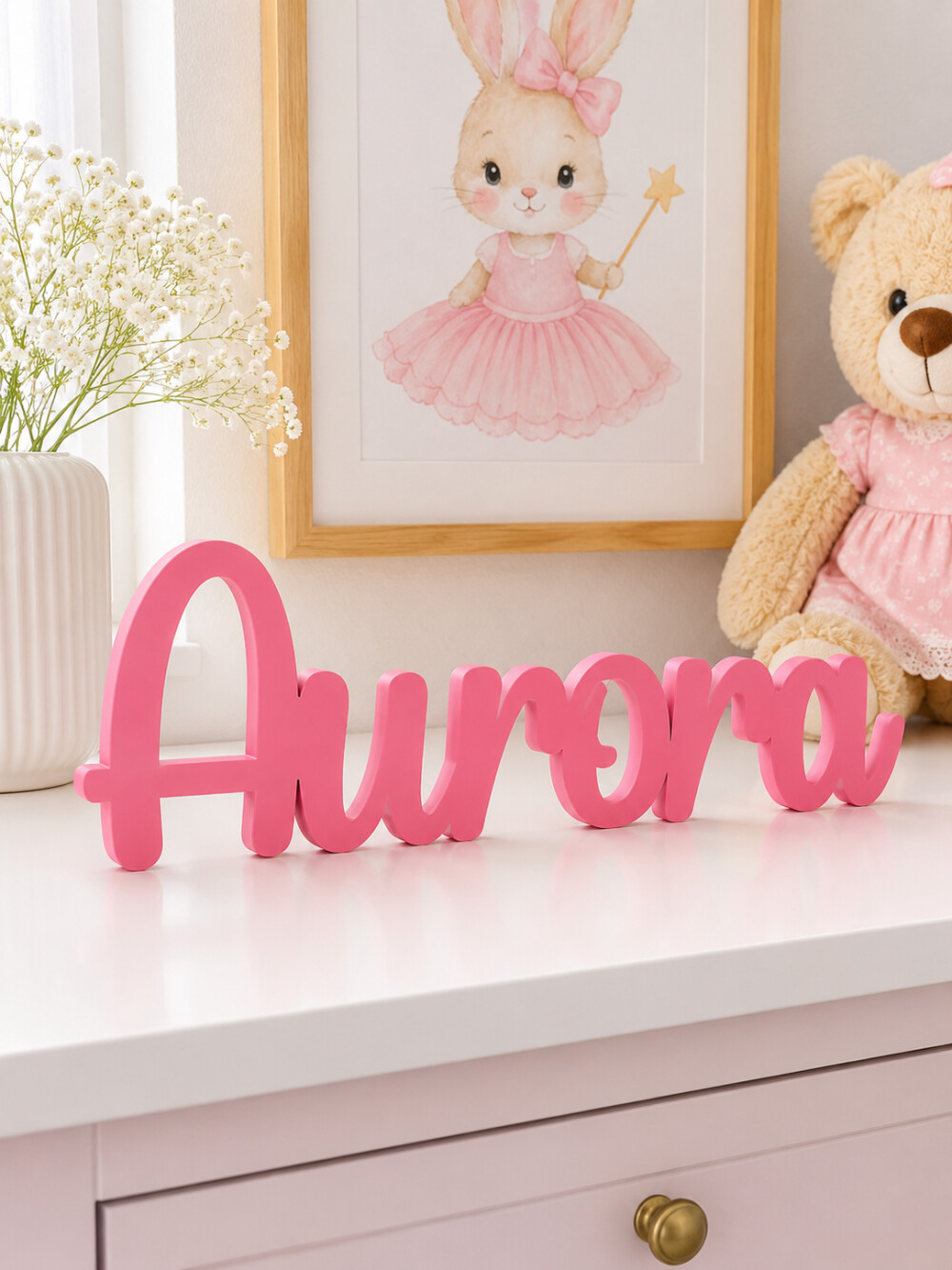 Nome Personalizado para Quarto de Bebê - 15cm