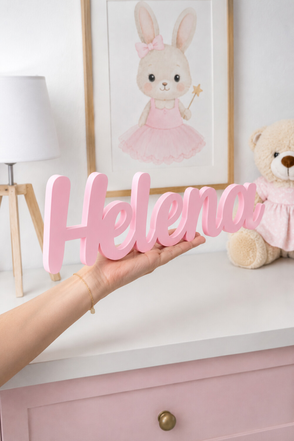 Nome Personalizado para Quarto de Bebê - 15cm