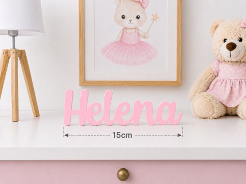 Nome Personalizado para Quarto de Bebê - 15cm