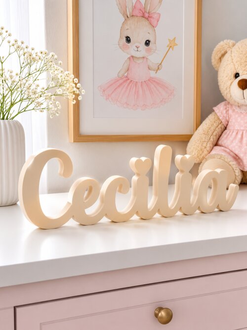 Nome Personalizado para Quarto de Bebê - 15cm