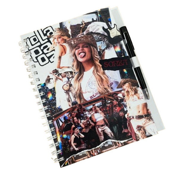 Caderno Personalizado (17x24) Capa Dura com Caneta