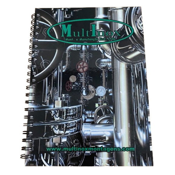 Caderno Personalizado Lembrancinha Aniversário 20x28cm