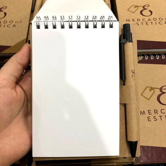 Lembrancinha Pacientes de Clinica Estética Bloco com Caneta