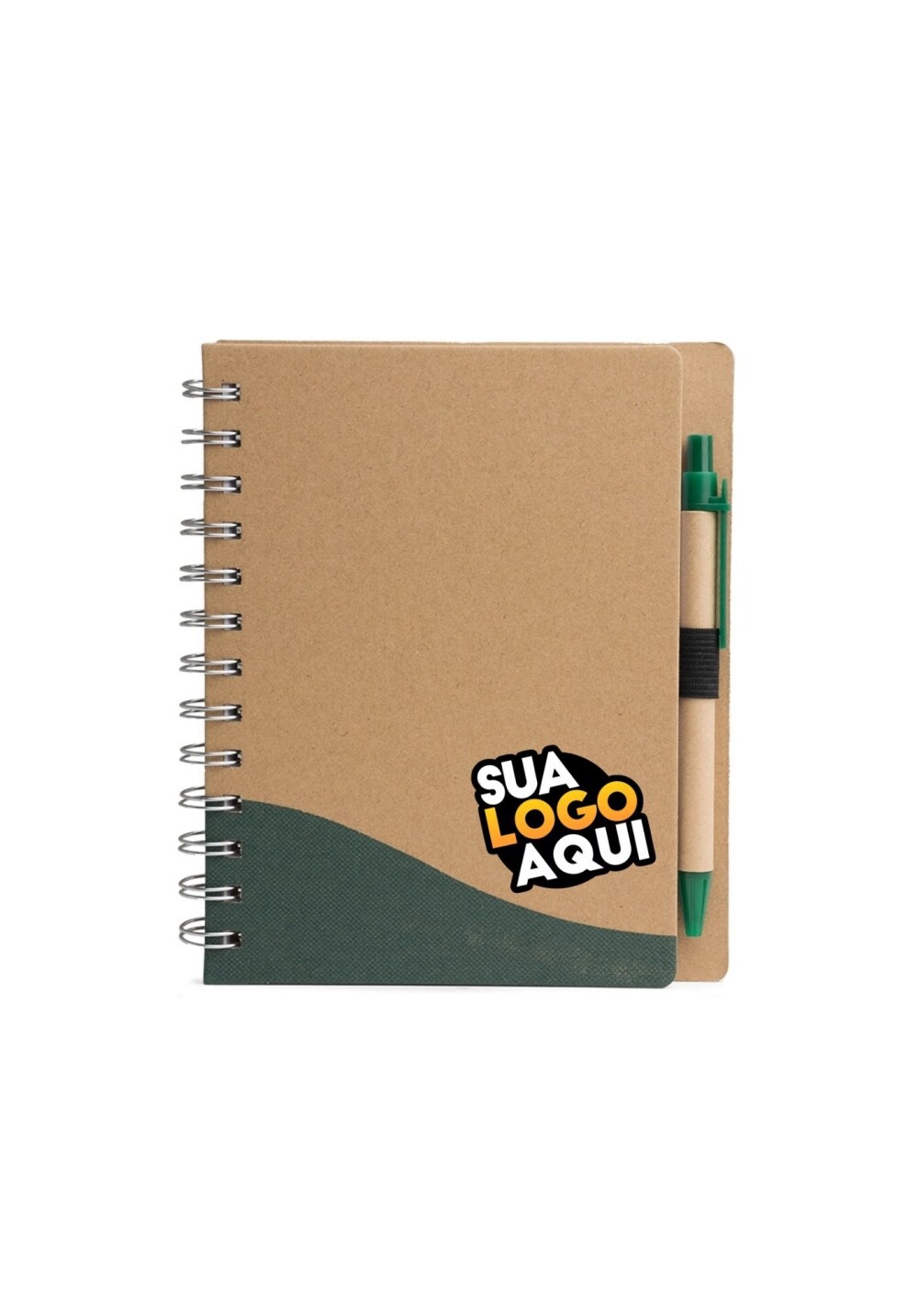 Caderno Ecológico com Caneta Personalizado