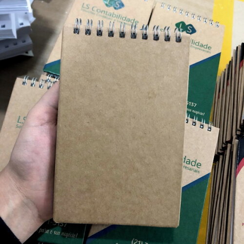 Bloco para Anotações Personalizado com Capa Dura