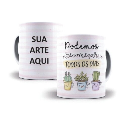 Caneca de Porcelana Você Envia Sua Imagem