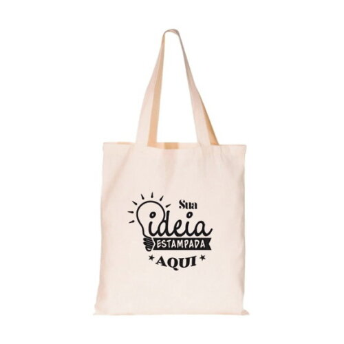 Sacola Ecobag em Algodão Personalizada com Foto - Logo