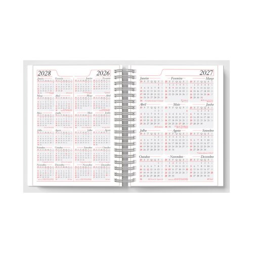 20 Agendas Diárias 2027 Personalizada com Folha Apresentação