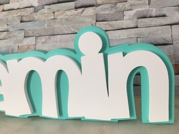 Nome em MDF Personalizado para Quarto de Bebê e Infantil
