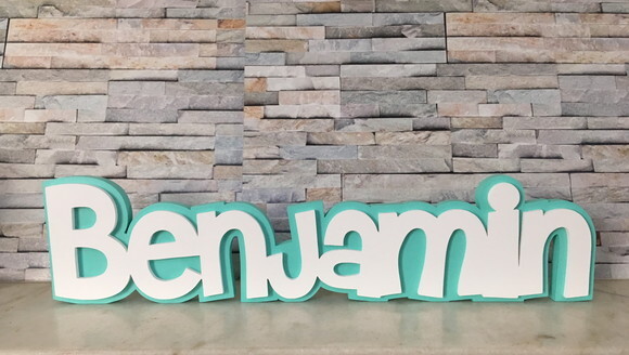Nome em MDF Personalizado para Quarto de Bebê e Infantil