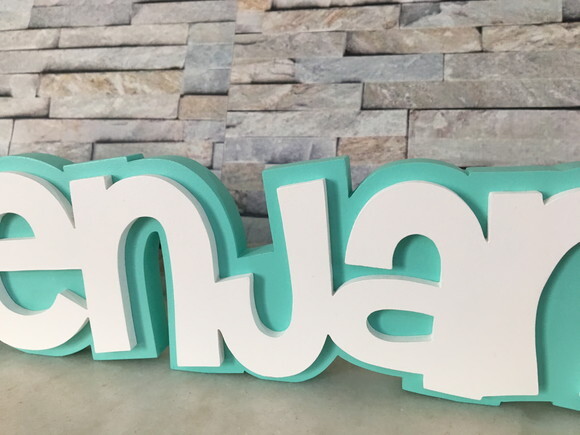 Nome em MDF Personalizado para Quarto de Bebê e Infantil