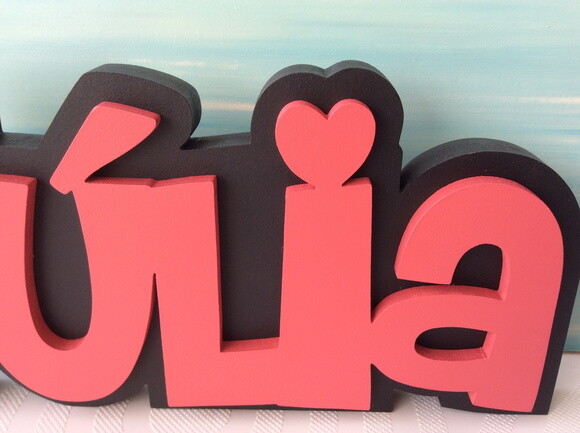 Nome em Mdf Personalizado para  Festas e Quarto de Bebê