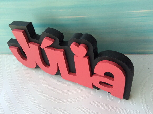 Nome em Mdf Personalizado para  Festas e Quarto de Bebê