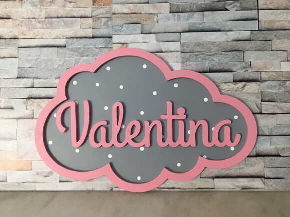 Porta Maternidade em MDF para Decoração de Quarto de Bebê , Ma