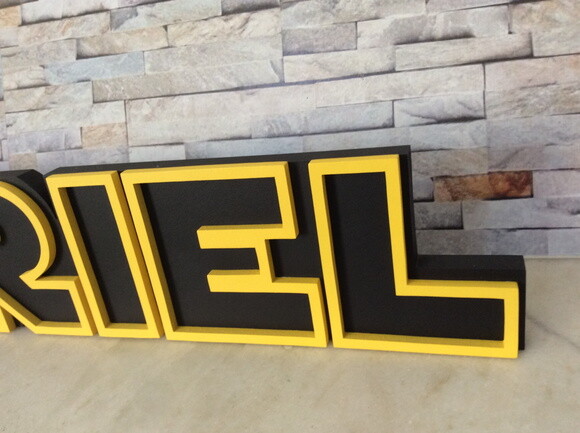 Letras Decorativas em MDF para Decoração de Quarto de Bebê , M