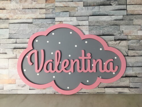 Porta Maternidade em MDF para Decoração de Quarto de Bebê , Ma