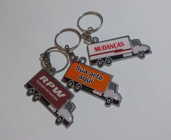 Chaveiro Chapinha Caminhão Personalizado