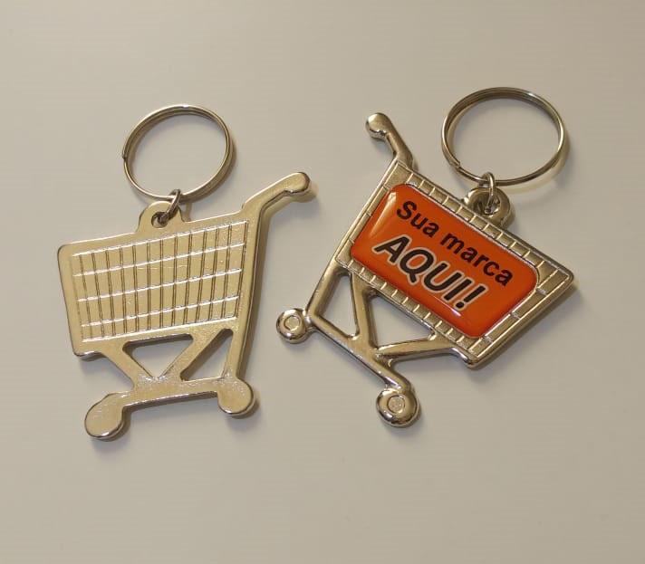 Chaveiro Carrinho de Compras Personalizado