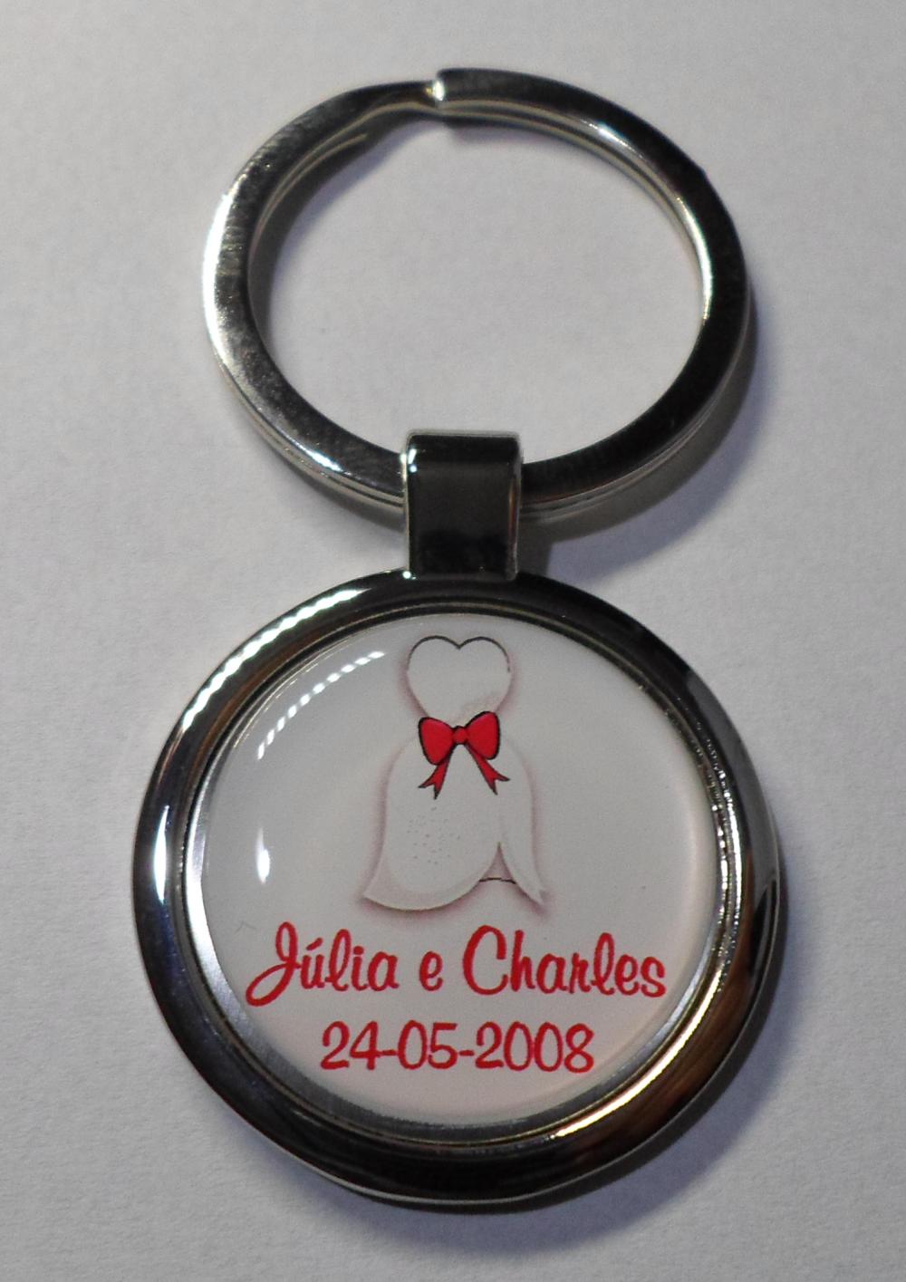 Chaveiro Padrinhos Redondo