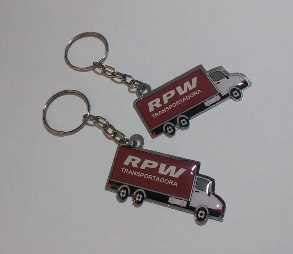 Chaveiro Chapinha Caminhão Personalizado