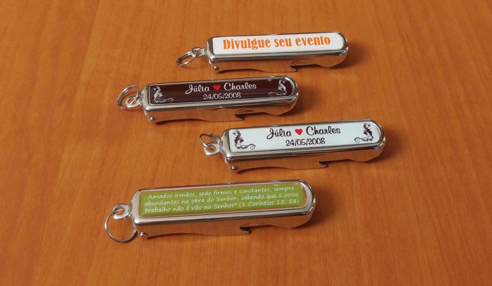 Cortador de Unhas e Abridor Dobrável Personalizado
