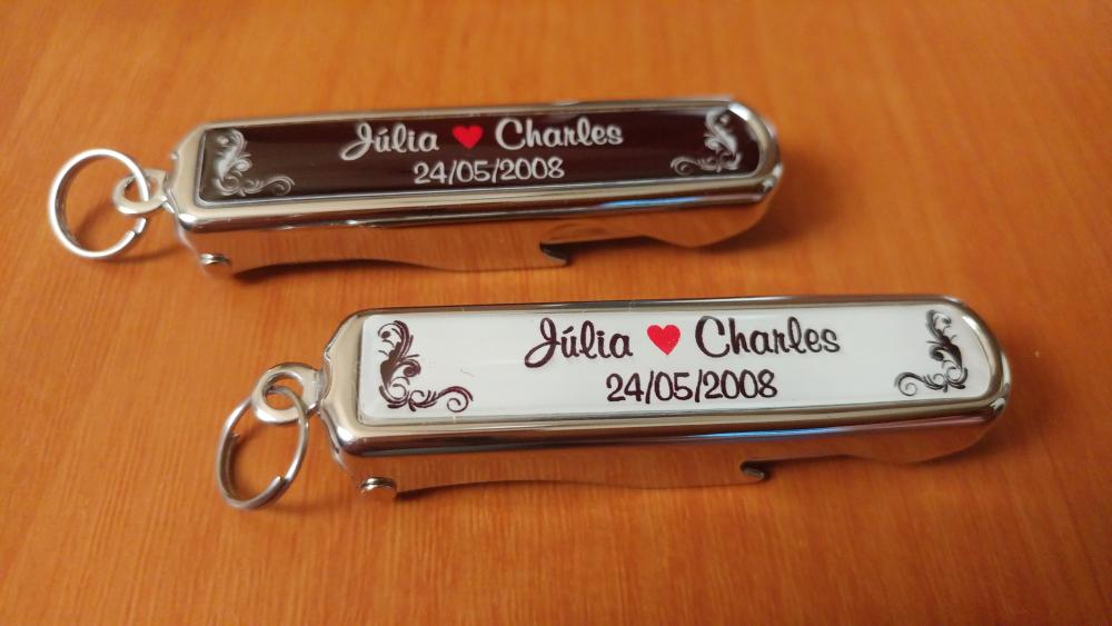 Cortador de Unhas e Abridor Dobrável Personalizado