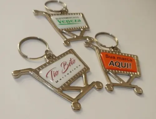 Chaveiro Carrinho de Compras Personalizado